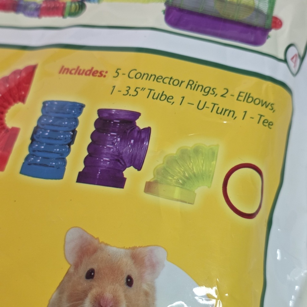 Kaytee Super Pet Crittertrail Fun-Nels Twist & Turn Tube 10cts Hamsters Gerbils - Picture 5 of 7